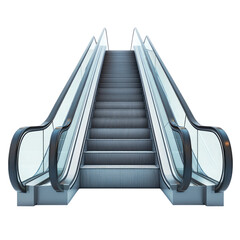 Elevators on White background