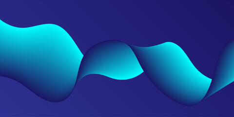 Abstract blue background with dynamic waves. technology network Vector illustration design