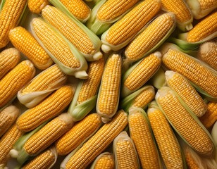 Seamless pattern of fresh corn vegetables with a stock texture, designed for tileable repeatability
