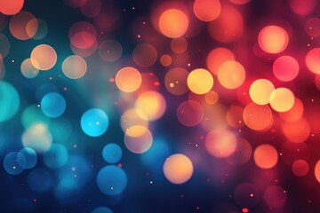 Obraz premium Varying colors of blurred lights create a dreamy backdrop for a fashion concept