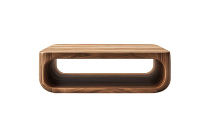 A sleek and stylish wooden coffee table, perfect for adding a touch of modern elegance to any living room. 
