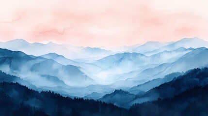 Soft Pastel Abstract Watercolor Background