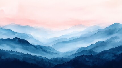 Soft Pastel Abstract Watercolor Background