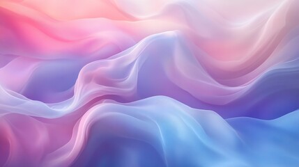 Obraz premium Ethereal Abstract Art Featuring Subtle Waves of Pastel Hues. Serene and Dreamy Aesthetics in Modern Color Palettes.
