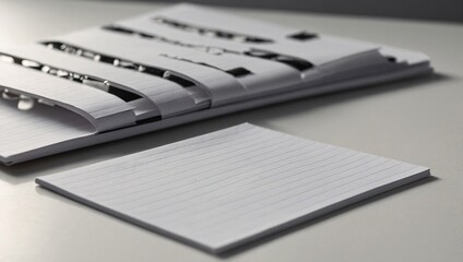 Simple Notepad White notepad with shadows on a white background.