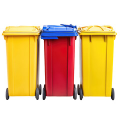 Trash bins on Transparent background