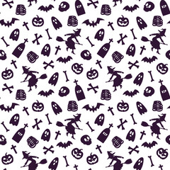 Vector seamless pattern for Halloween celebration