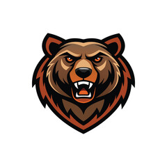 Roaring Grizzly Bear Mascot