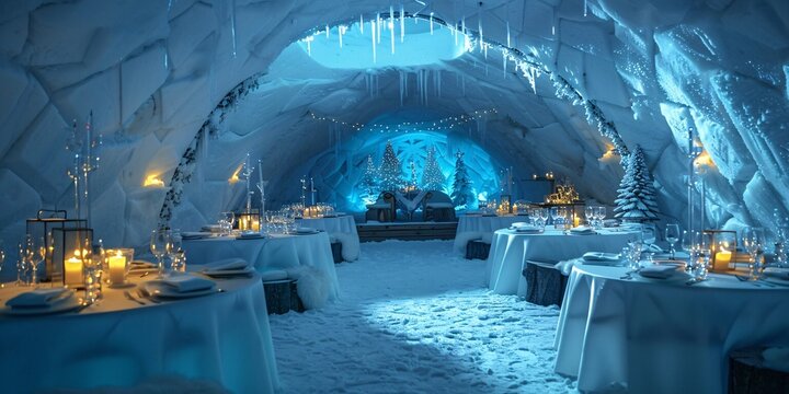 Igloo Holiday Party- Ice Sculptures for Hanukkah- Winter Igloo Hanukkah Party- Hanukkah Ice Festival
 - Powered by Adobe