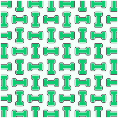 Pattern Dumbbell Gym Personal Trainer Nutritionist Healthy Green