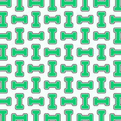 Pattern Dumbbell Gym Personal Trainer Nutritionist Healthy Green