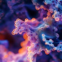 Abstract Colorful Bubbles Macro Close up