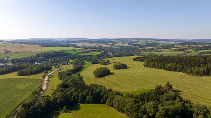 Summer in the Erzgebirge in Saxony in Germany