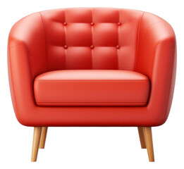 Fototapeta premium PNG Armchair furniture transparent background comfortable.