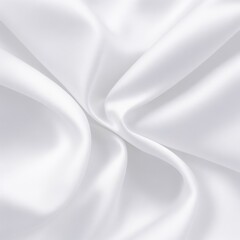 Fototapeta premium Beautiful white silk fabric, background.