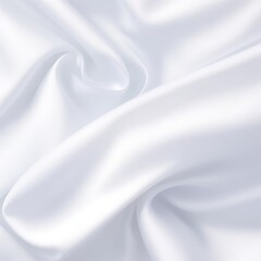 Fototapeta premium Beautiful white silk fabric, background.