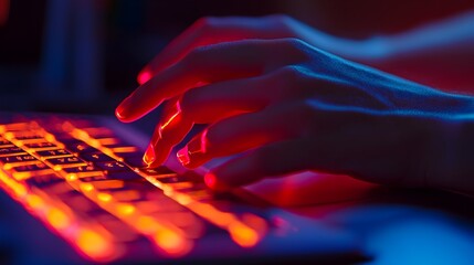 Person Experiencing Wrist and Hand Pain After Prolonged Keyboard Use