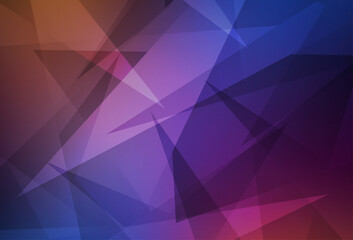 Light Blue, Red vector background with polygonal style.