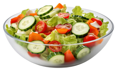 PNG Fresh vegetable salad bowl plate food.