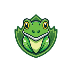Frog esport vector logotype, logo frog, icon frog, symbol frog, emblem frog, toad, reptile
