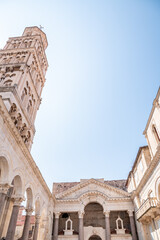 Cathedral of Saint Domnius in the Historical Complex of the Palace of Diocletian, UNESCO world heritage site in Split, Croatia