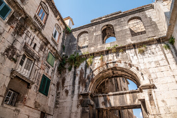 Remains of Roman Historical Complex of the Palace of Diocletian, UNESCO world heritage site in...