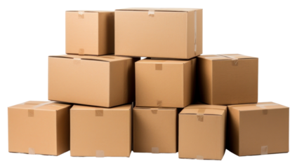 PNG Cartons cardboard box white background.