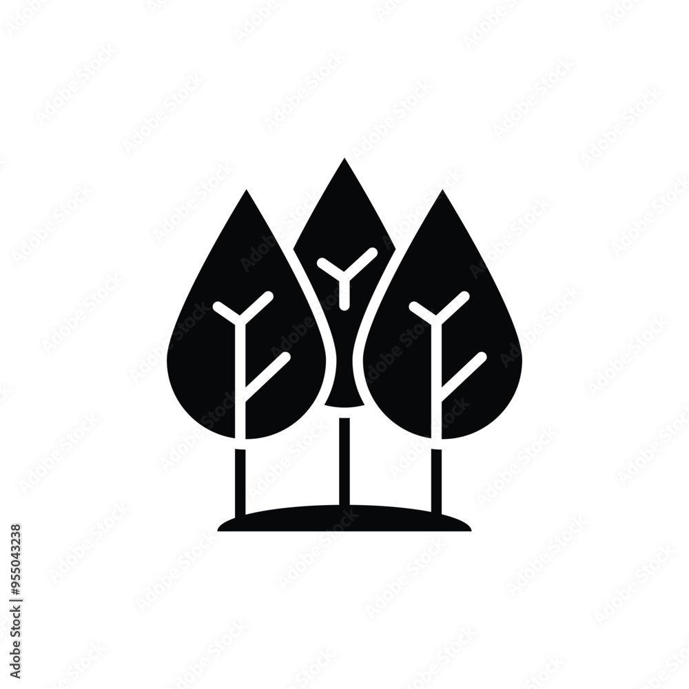 Poster plantation solid icon vector design good for web or mobile app