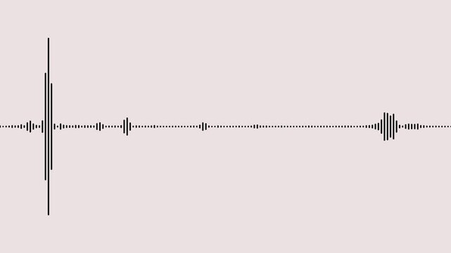  Animated sound wave spectrum, spectrum voice, frequency soundtrack, waveform soundtrack,Sound graphic equalizer animation. Sound wave isolated on white background.audio wave white background.