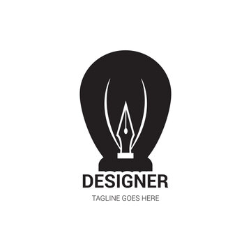 Idea light logo design, Logo design, Light logo design