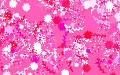 Light Purple, Pink vector natural background with flowers