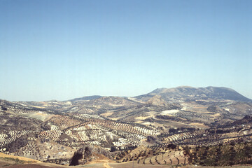 Panoramic view of Olvera, Andalucia, Spain