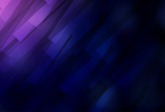 Dark Purple, Pink vector background with rectangles.