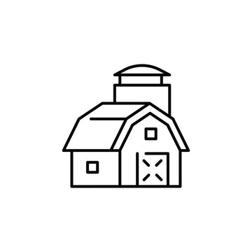 recommend clip art: farmhouse outline icon vector design good for web or mobile app