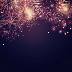 Obraz premium firework background with free space for text