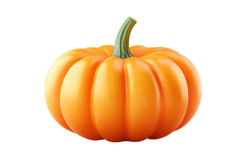 Obraz premium Perfect orange pumpkin isolated transparent background