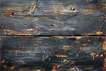 Naklejka premium Weathered Wooden Planks with Peeling Paint and Textured Surface