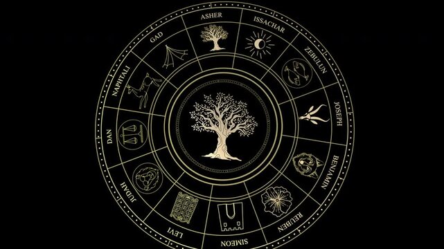 ASHER Tribe of Israel Flag Symbol Banner