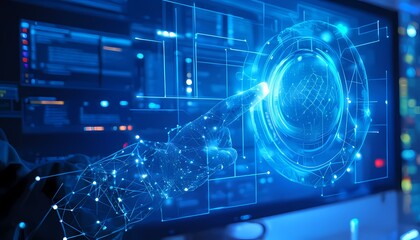 Naklejka premium Abstract technology background