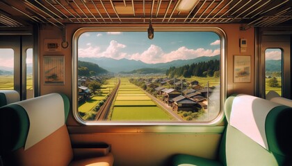 Fototapeta premium interior of a train