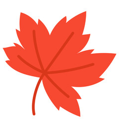 red maple leaves illustration 