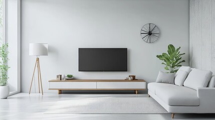 modern living room with sofa