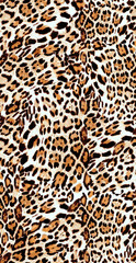 leopard pattern seamless fashionable design for print clothes, paper, fabric. leopard spots