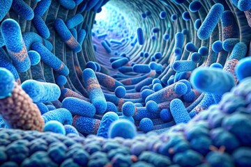 demonstrating how bacteria can interact with and influence the gut lining.