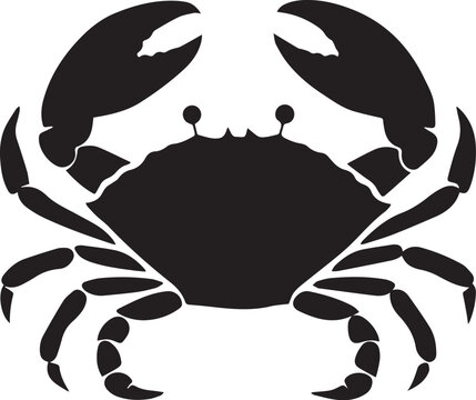 black crab silhouette clip art preview