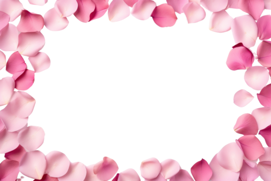 PNG Rose petals floral border flower backgrounds plant. - Powered by Adobe