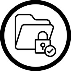 Folder Permissions Vector Icon Design