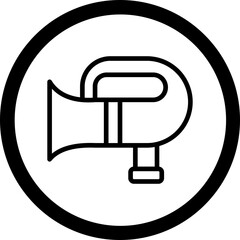 Trumpet Vector Icon Design