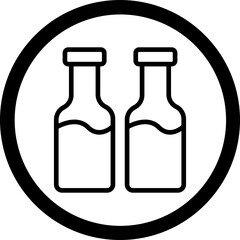 Bottles Vector Icon Design