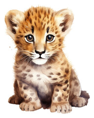 Fototapeta premium PNG Leopard wildlife cheetah animal.